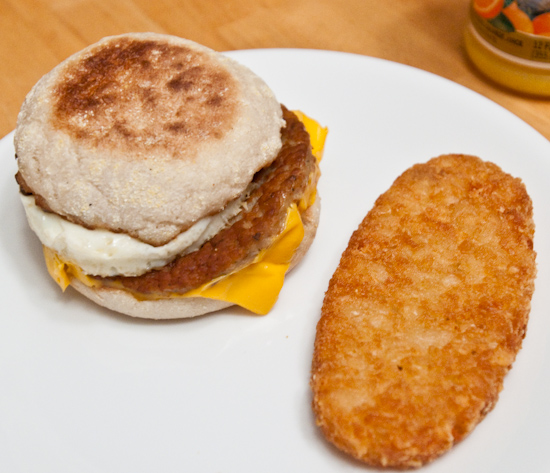 McDonald’s - Sausage McMuffin with Egg & Hash Brown Patty