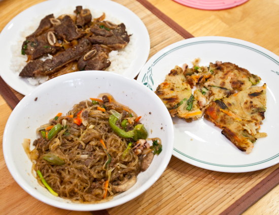 Leftover Korean food