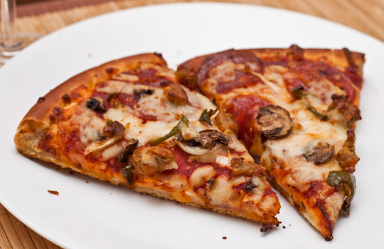 Leftover Domino's Deluxe Feast Pizza