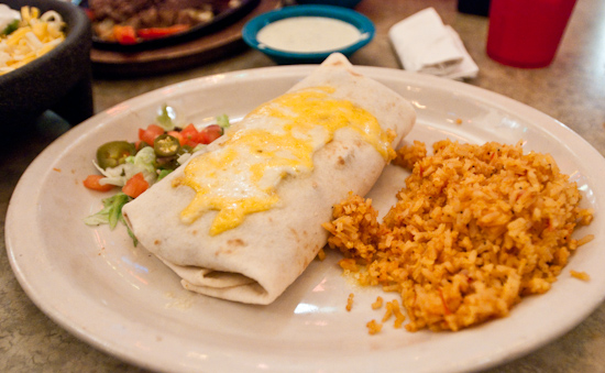 Chuy's Fajita Beef Burrito
