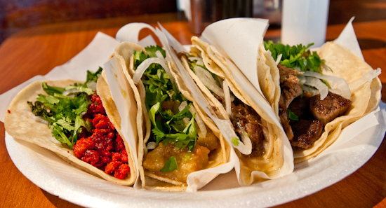 Taco More - Tacos al pastor, chicharon, cabeza, and lengua