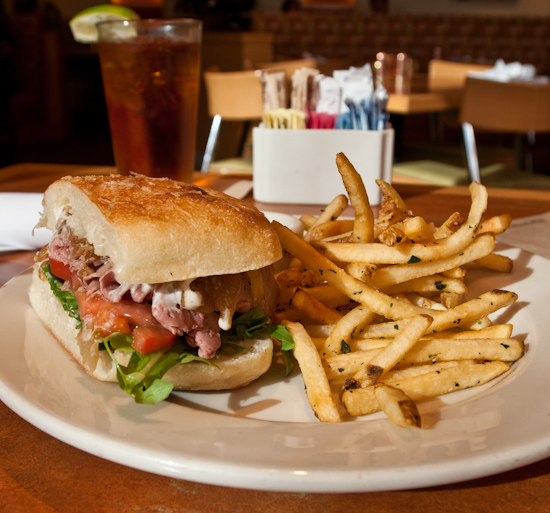 Cafe Bistro - Roast Beef on Ciabatta