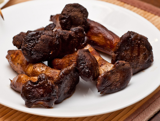 Smoked Trumpet Mushrooms