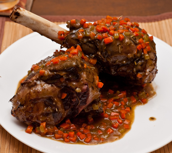 Sous Vide Lamb Shanks