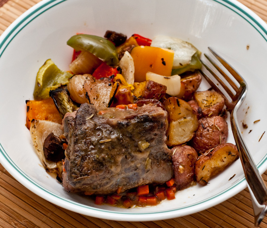 Leftover Lamb Shank and Roasted Potatoes