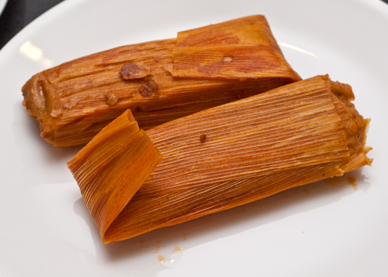 Microwaved Pork Tamales