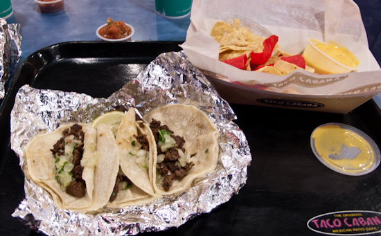 Taco Cabana - Street Tacos with Chips and Queso