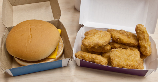 McDonald's - Filet-o-Fish and ten Chicken McNuggets