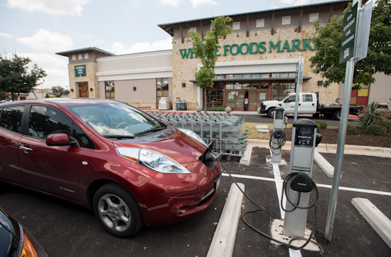 Electric Car Charger in Front of Whole Foods Market - Arbor Trails